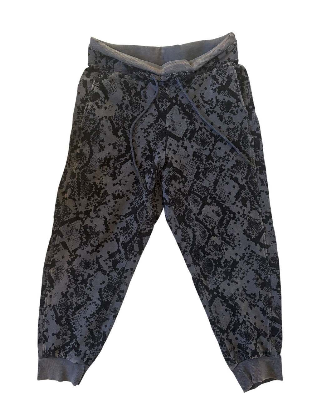 JoyLab Gray & Black Snake-Print Jogger Sweatpants